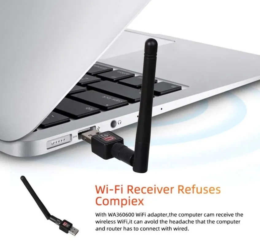 Antena wifi pequeña receptor pc